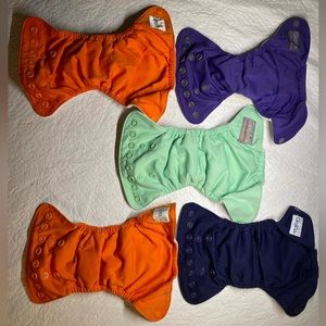5 GroVia Newborn AIO Diapers